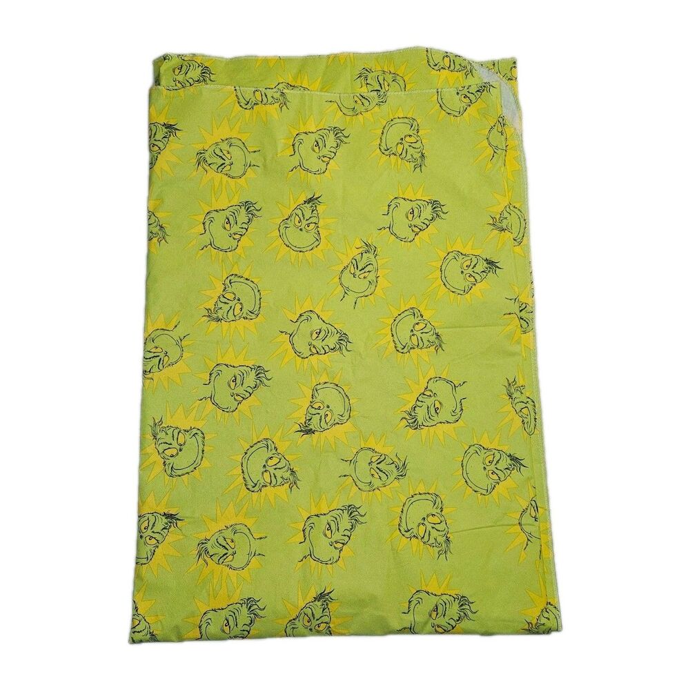 Sleigh Bell Bistro Christmas The Grinch Vinyl Part Tablecloth 52"x70" Waterproof